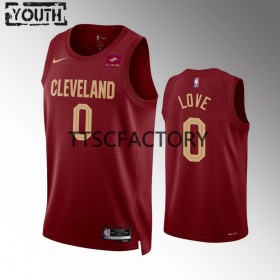 Dres Cleveland Cavaliers Kevin Love 0 Nike 2022-23 Icon Edition Crvena Swingman - Dječji
